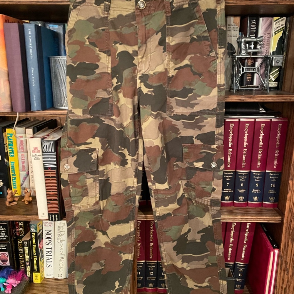 Anthropologie Camouflage Cargo Pants - Picture 3 of 7